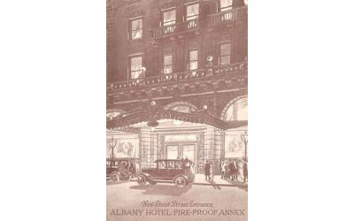 Albany Hotel Fire Proof Annex New York Postcard