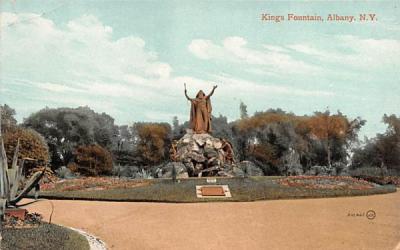King's Fountain Albany, New York Postcard