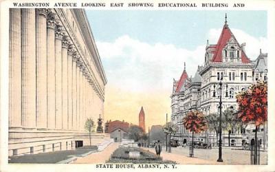 Washington Avenue Albany, New York Postcard