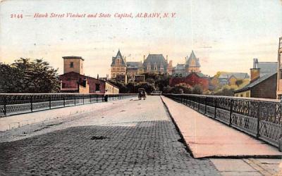 Hawk Street Viaduct Albany, New York Postcard