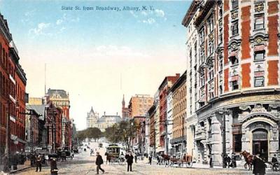 State Street from Broadway Albany, New York Postcard