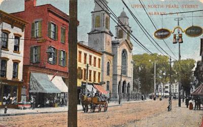 Upper North Pearl Street Albany, New York Postcard