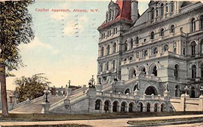 Capitol Approach Albany, New York Postcard