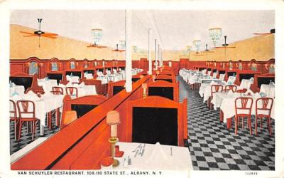 Van Schuyler Restaurant Albany, New York Postcard