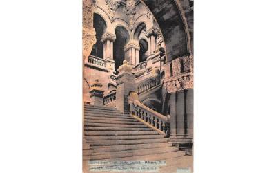 Grand Stair Case Albany, New York Postcard