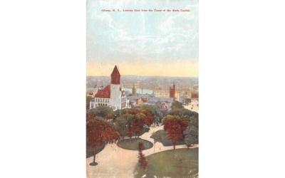 Looking East from Tower of the State Capitol Albany, New York Postcard