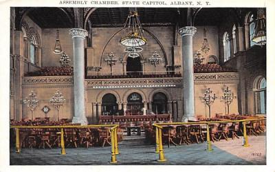 Assembly Chamber Albany, New York Postcard