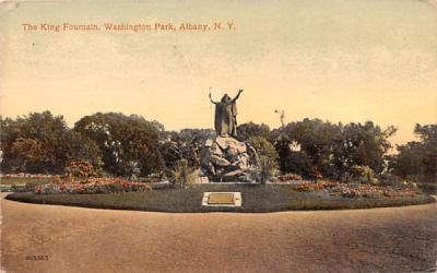 The King Fountain Albany, New York Postcard
