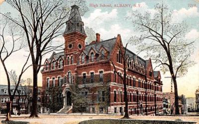 High School Albany, New York Postcard