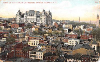 View of City from Cathedral Tower Albany, New York Postcard