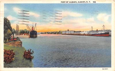 Port of Albany New York Postcard