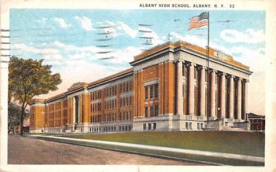 Albany High School New York Postcard
