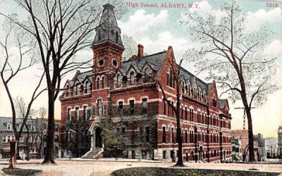High School Albany, New York Postcard