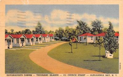Kavanaugh's Cabins Alexandria Bay, New York Postcard