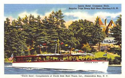 Uncle Sam Alexandria Bay, New York Postcard