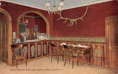 Alden Mineral Baths & Hotel New York Postcard