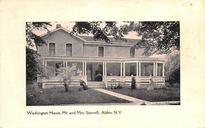Washington House Alden, New York Postcard