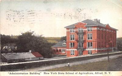 Administration Building Alfred, New York Postcard