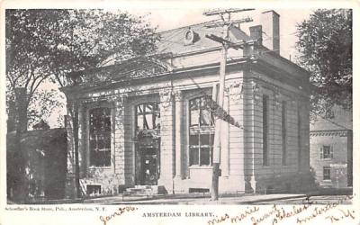 Amsterdam Library New York Postcard