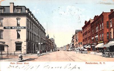 Main Street West Amsterdam, New York Postcard