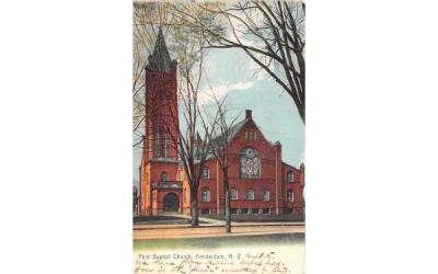 First Baptist Church Amsterdam, New York Postcard