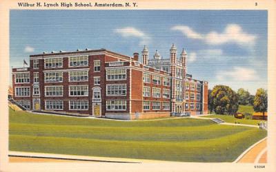 Wilbur H Lynch High School Amsterdam, New York Postcard