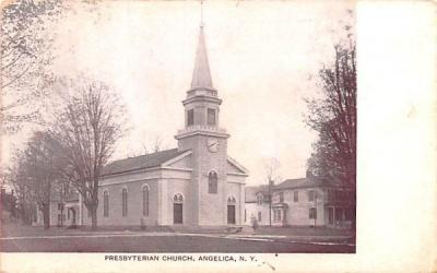 Presbyterian Church Angelica, New York Postcard