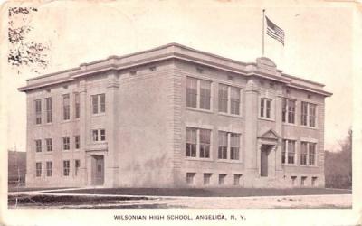 Wilsonian High School Angelica, New York Postcard