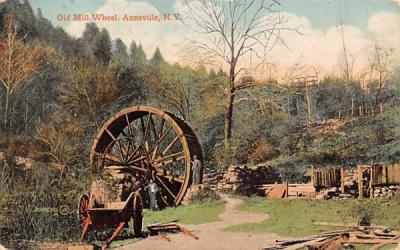 Old Mill Wheel Annsville, New York Postcard