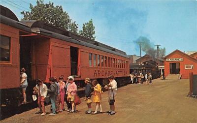 Arcade and Attica Railroad New York Postcard