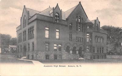 Academic High School Auburn, New York Postcard