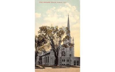 First Methodist Church Auburn, New York Postcard