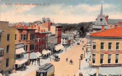 North Street Auburn, New York Postcard