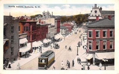 North Street Auburn, New York Postcard