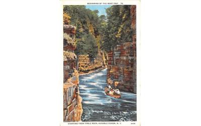 Starting from Table Rock Ausable Chasm, New York Postcard