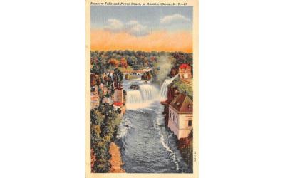 Rainbow Falls & Power House Ausable Chasm, New York Postcard