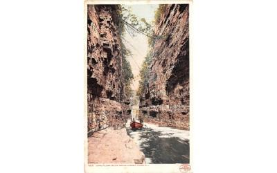 Grand Flume Below Rapids Ausable Chasm, New York Postcard