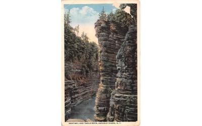 Sentinel & Table Rock Ausable Chasm, New York Postcard