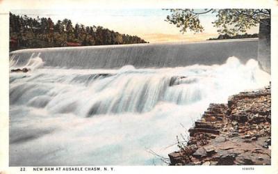 New Dam Ausable Chasm, New York Postcard