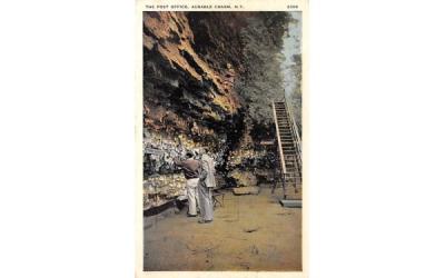Post Office Ausable Chasm, New York Postcard
