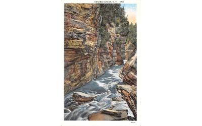 Water View Ausable Chasm, New York Postcard