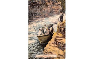 Beginning the Boat Ride Ausable Chasm, New York Postcard