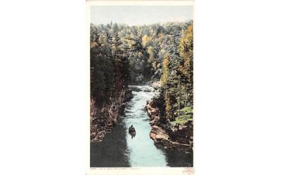 End of Boat Ride Ausable Chasm, New York Postcard