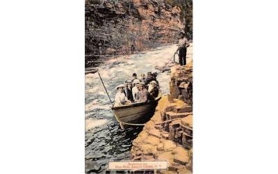 Beginning of the Boat Ride Ausable Chasm, New York Postcard
