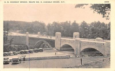 US Highway Bridge Ausable Chasm, New York Postcard