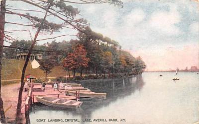 Boat Landing Averill Park, New York Postcard