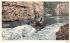 Entering the Rapids Ausable Chasm, New York Postcard