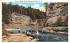 End of Boat Ride Ausable Chasm, New York Postcard