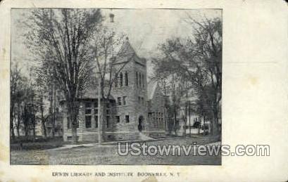 Erwin Library - Boonville, New York NY Postcard