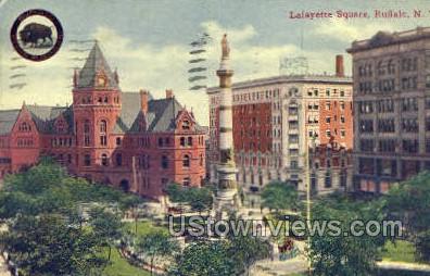 Lafayette Square - Buffalo, New York NY Postcard